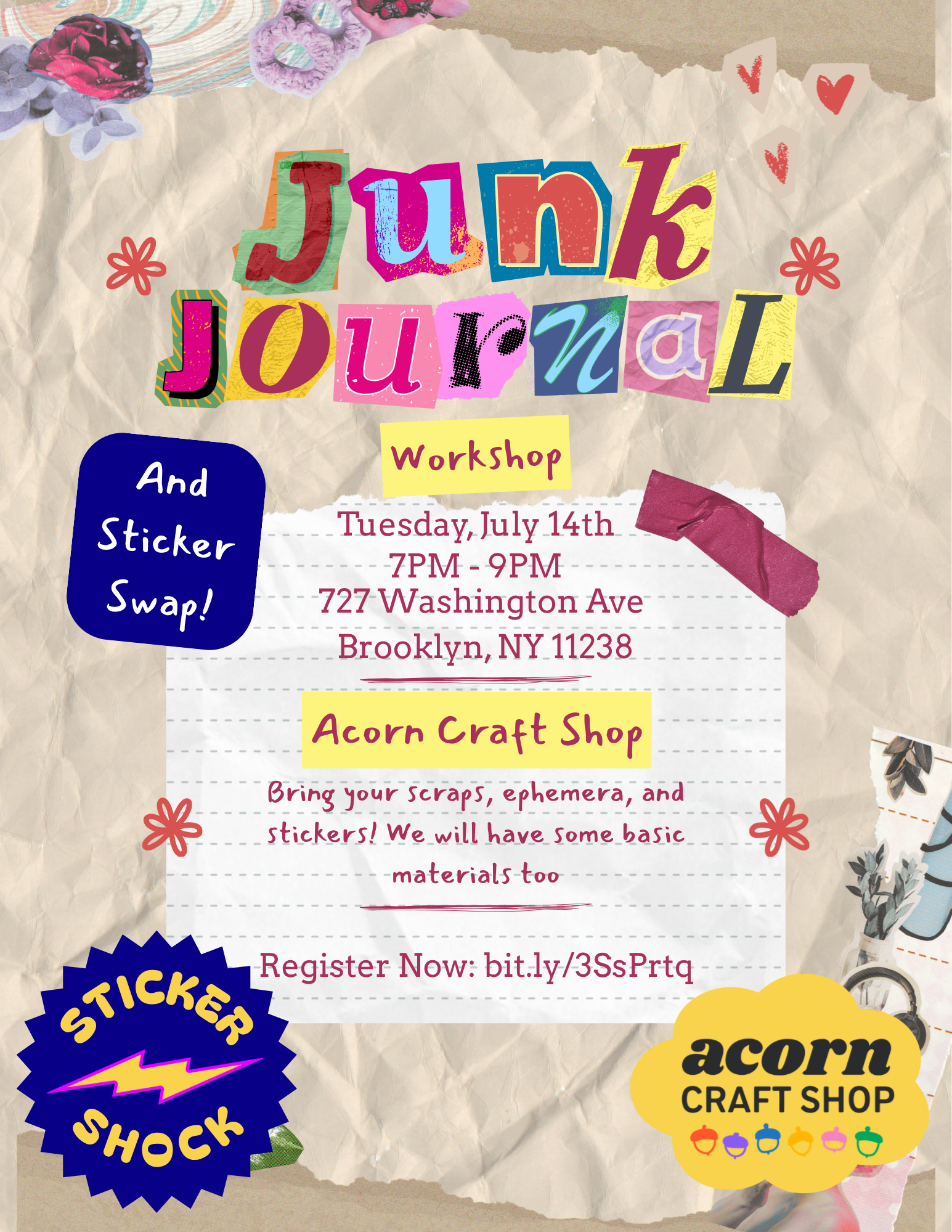 Junk Journal Craft Night