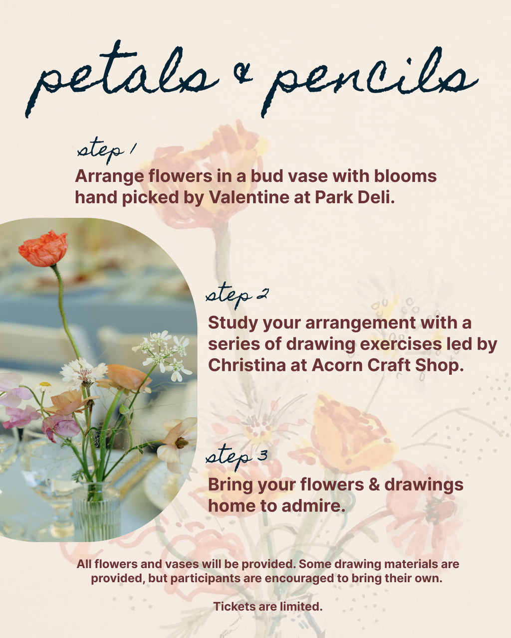 Petals and Pencils with Park Deli